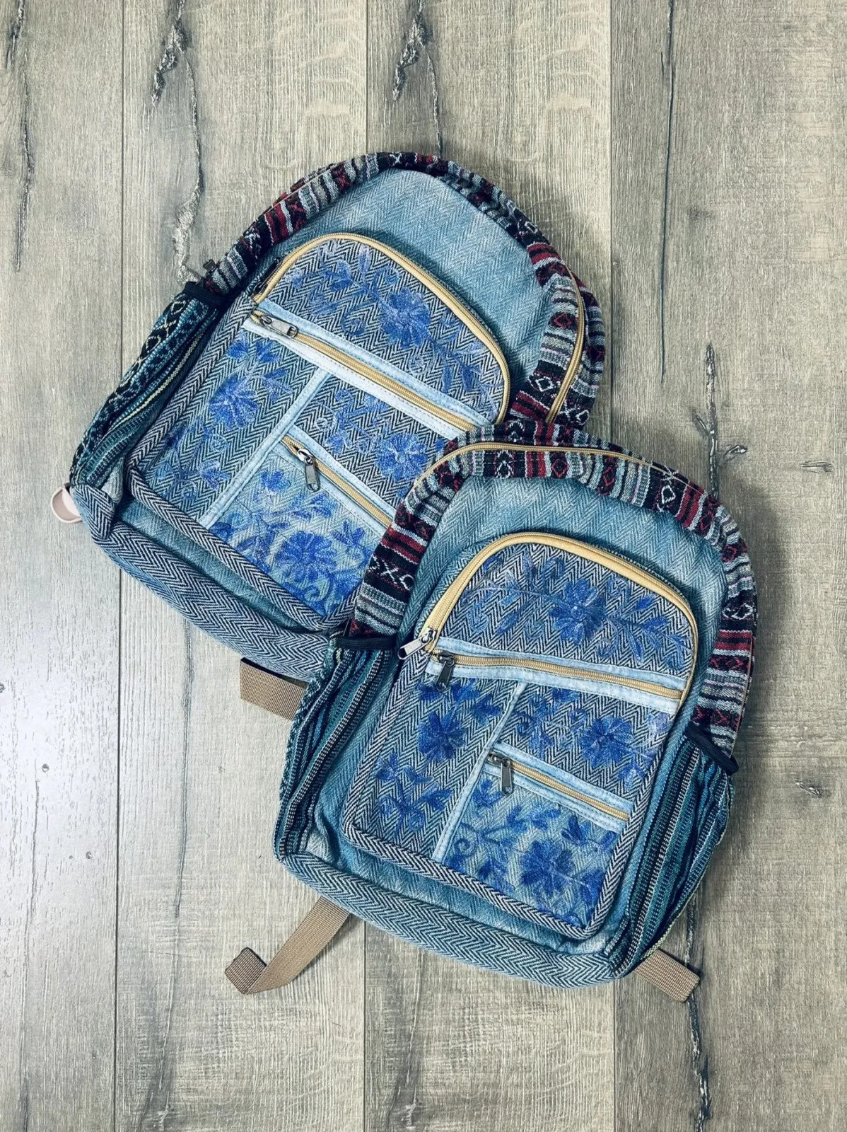 Rucksack With Embroidery