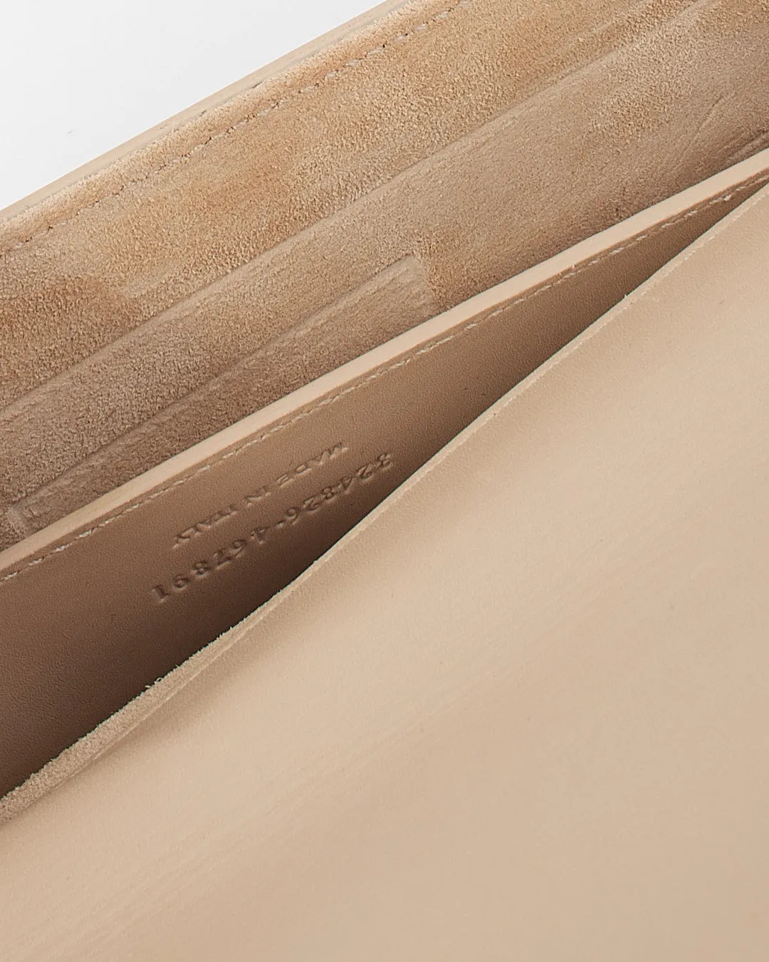 Saint Laurent Beige Leather Clutch
