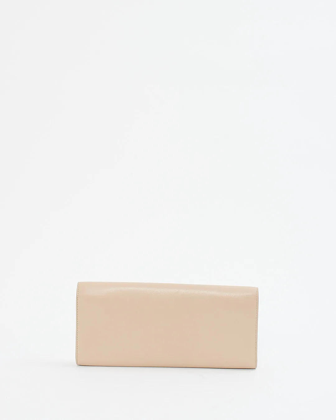 Saint Laurent Beige Leather Clutch