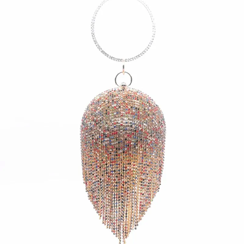 Sequins Rhinestone Tassels Evening Bags