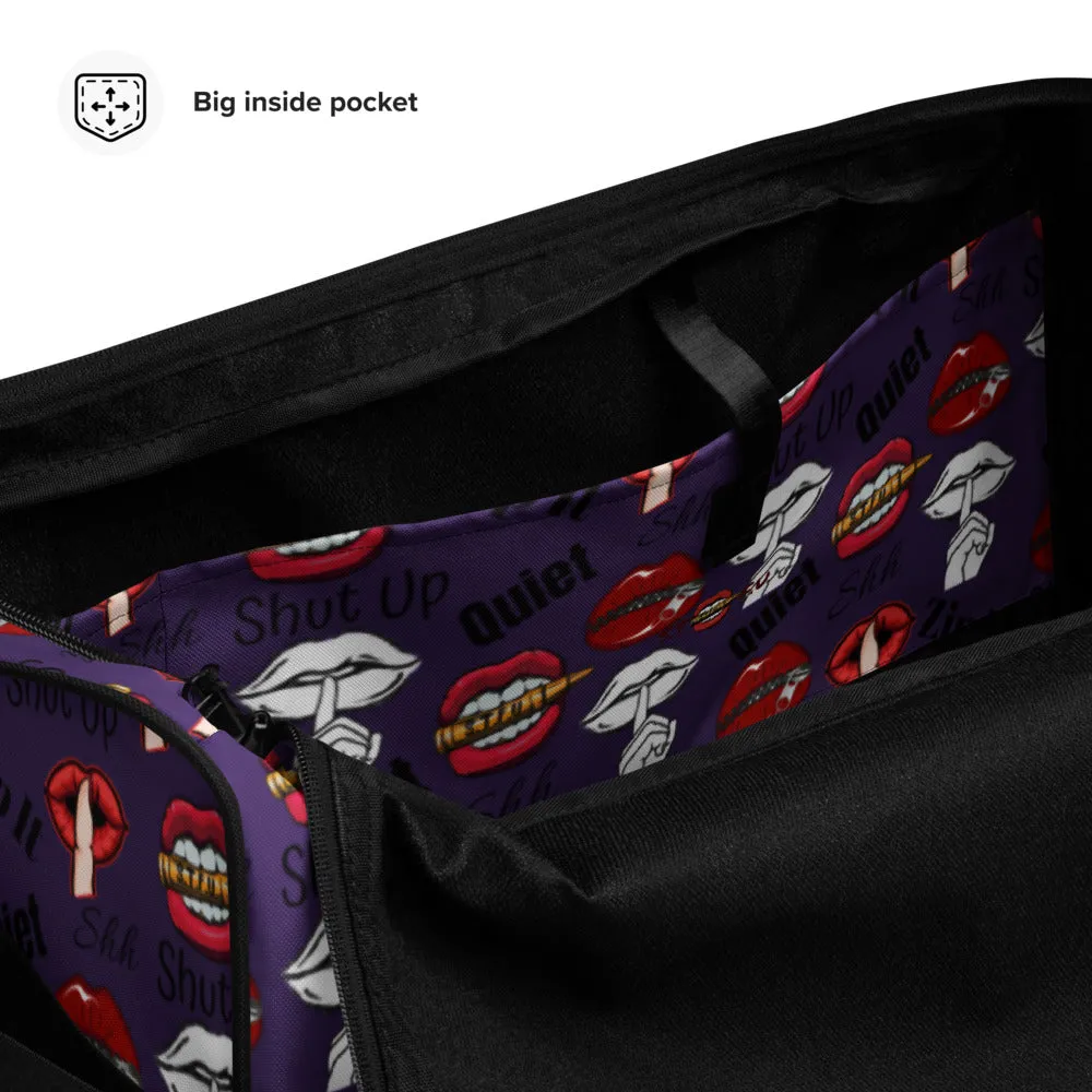 Shhhut Up Duffel bag - Purple