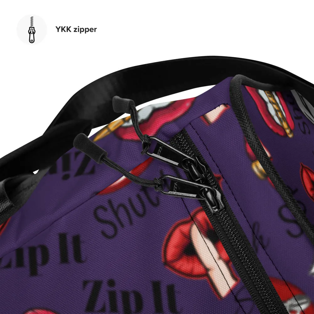 Shhhut Up Duffel bag - Purple