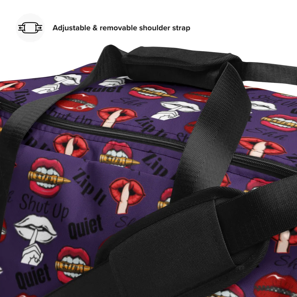 Shhhut Up Duffel bag - Purple