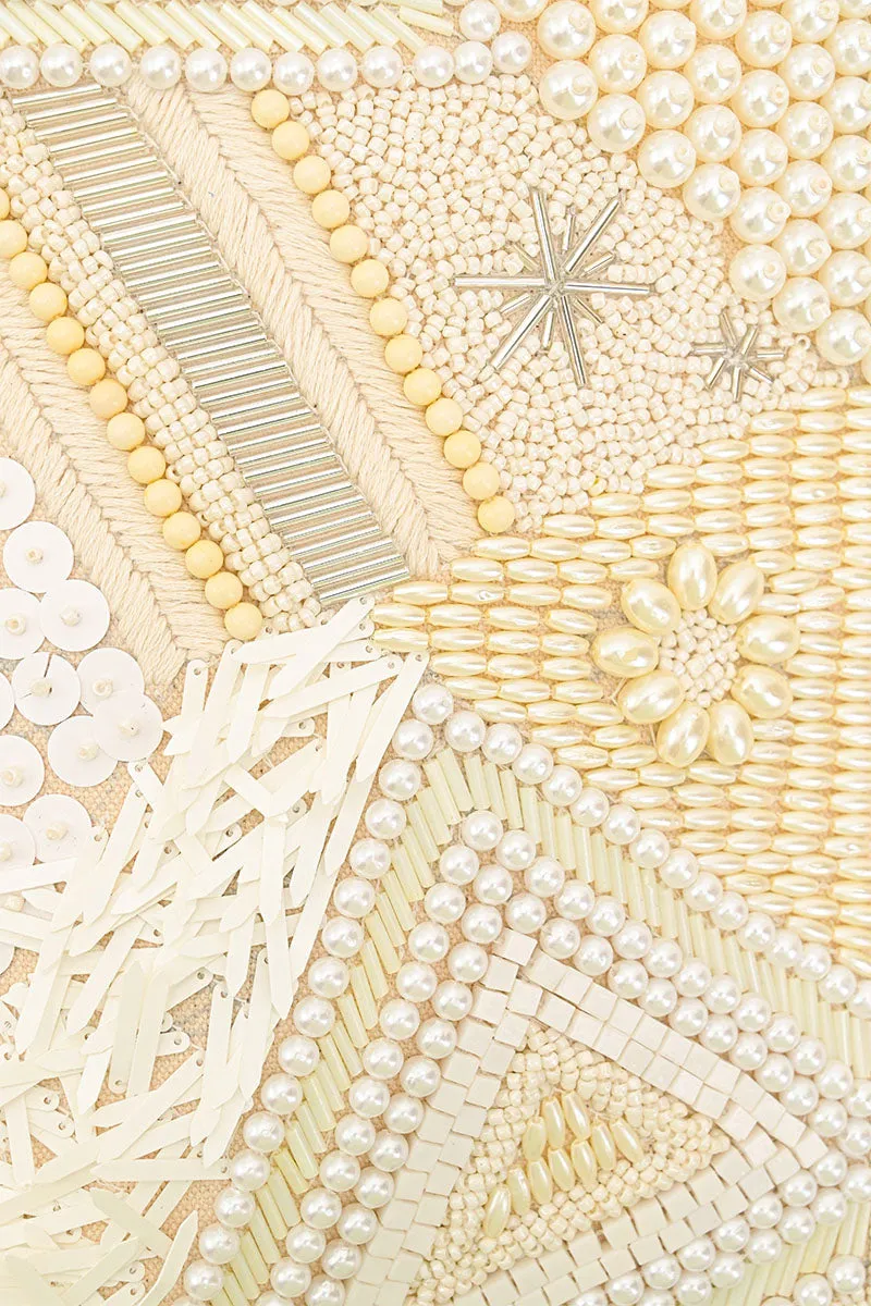 Shimmering Sands Embellished Shoulder Bag
