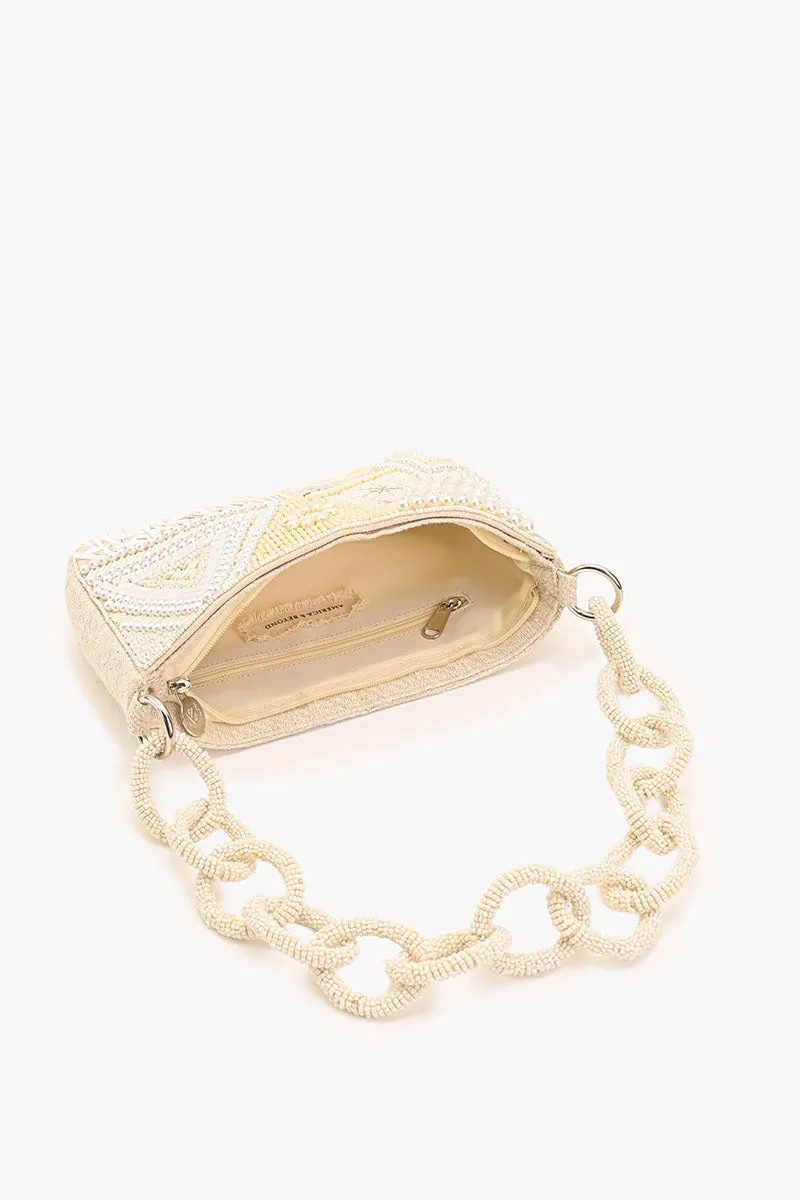 Shimmering Sands Embellished Shoulder Bag