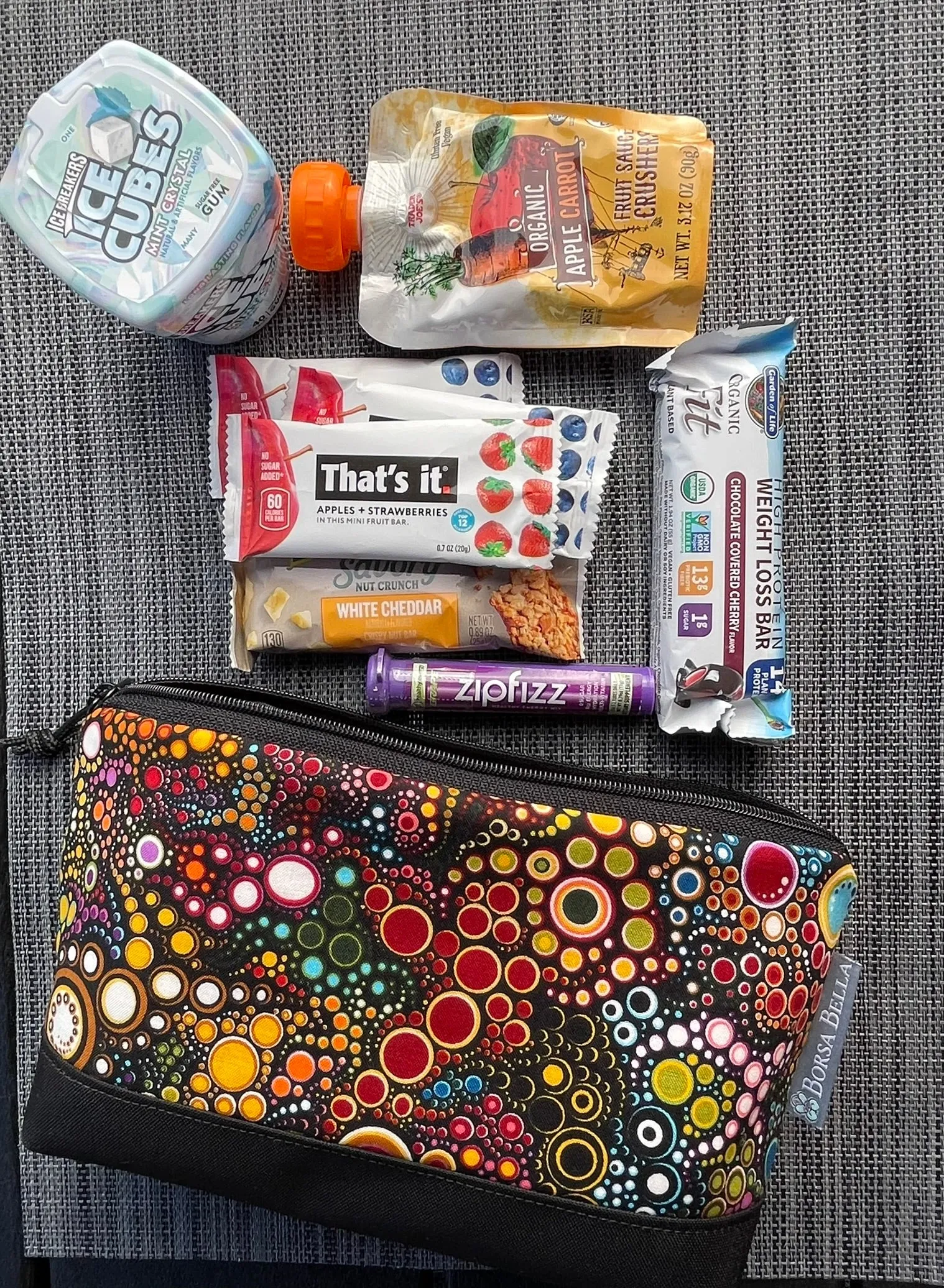 Side Kick Gusseted Zippered Pouch Urban Jungle Fabric