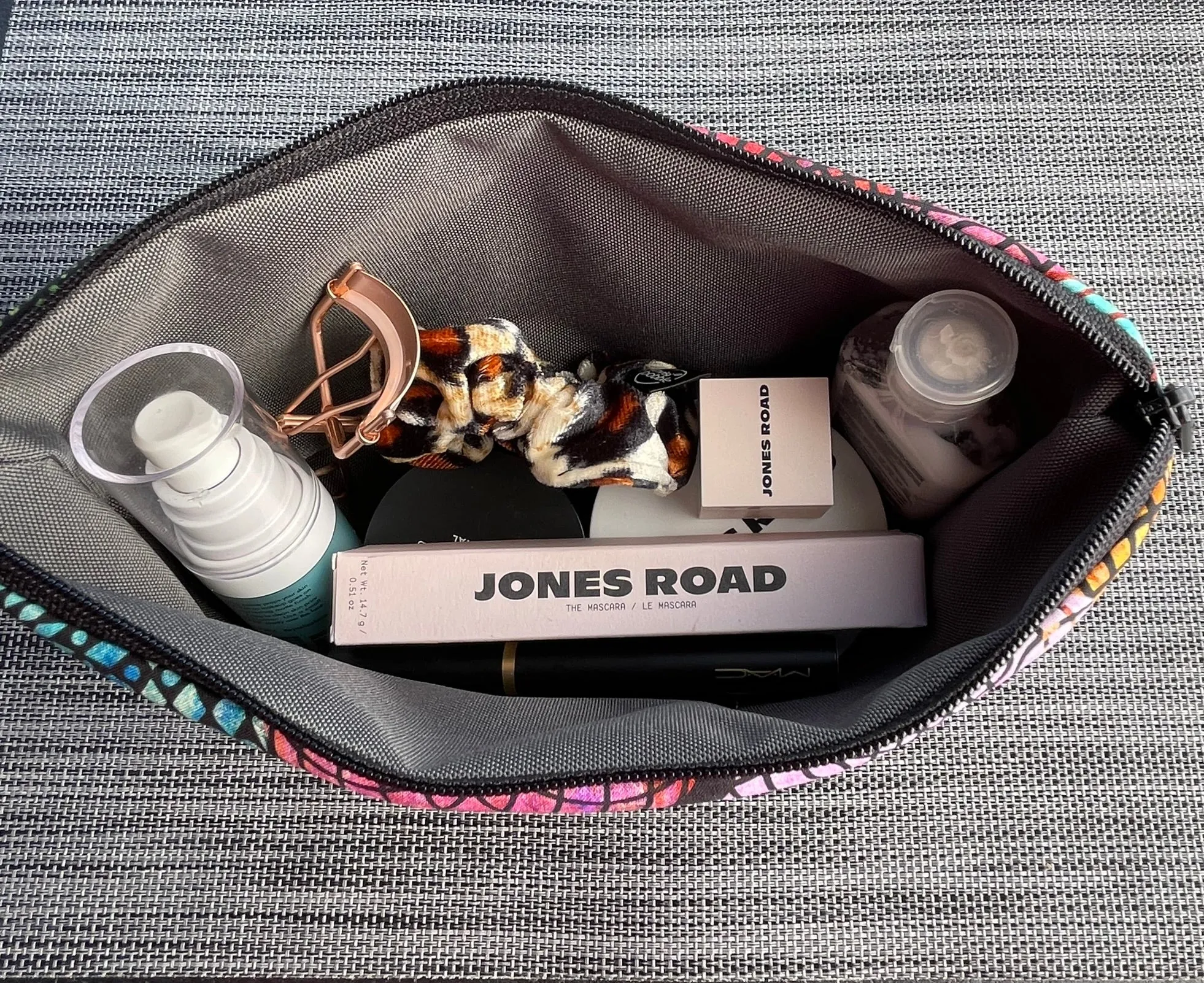 Side Kick Gusseted Zippered Pouch Urban Jungle Fabric