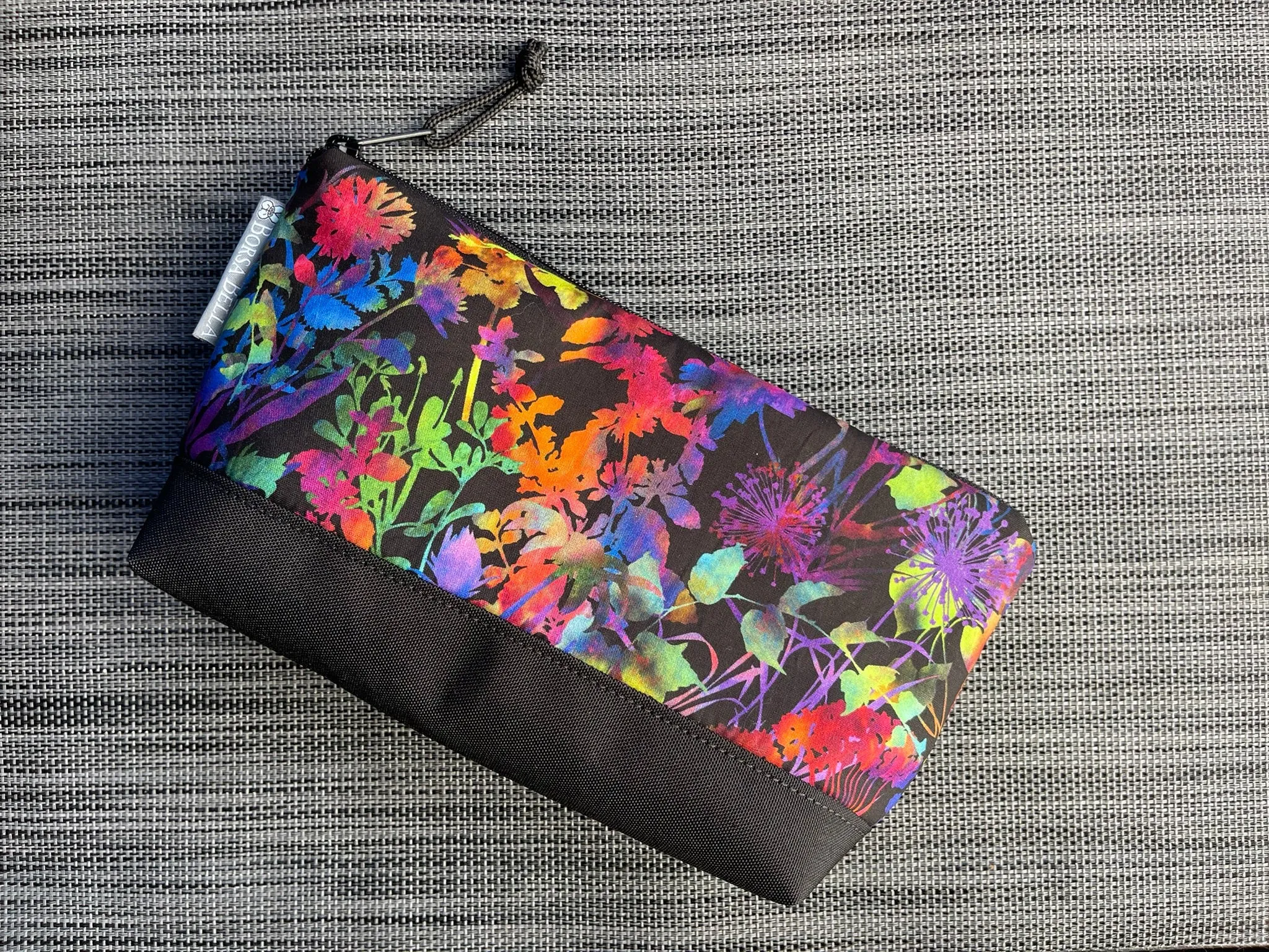 Side Kick Gusseted Zippered Pouch Urban Jungle Fabric
