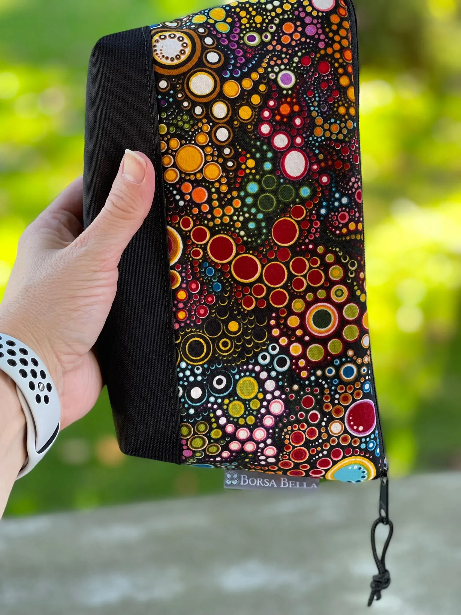 Side Kick Gusseted Zippered Pouch Urban Jungle Fabric