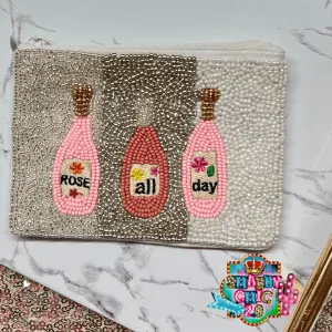 Silver Rose' All Day Beaded Bag