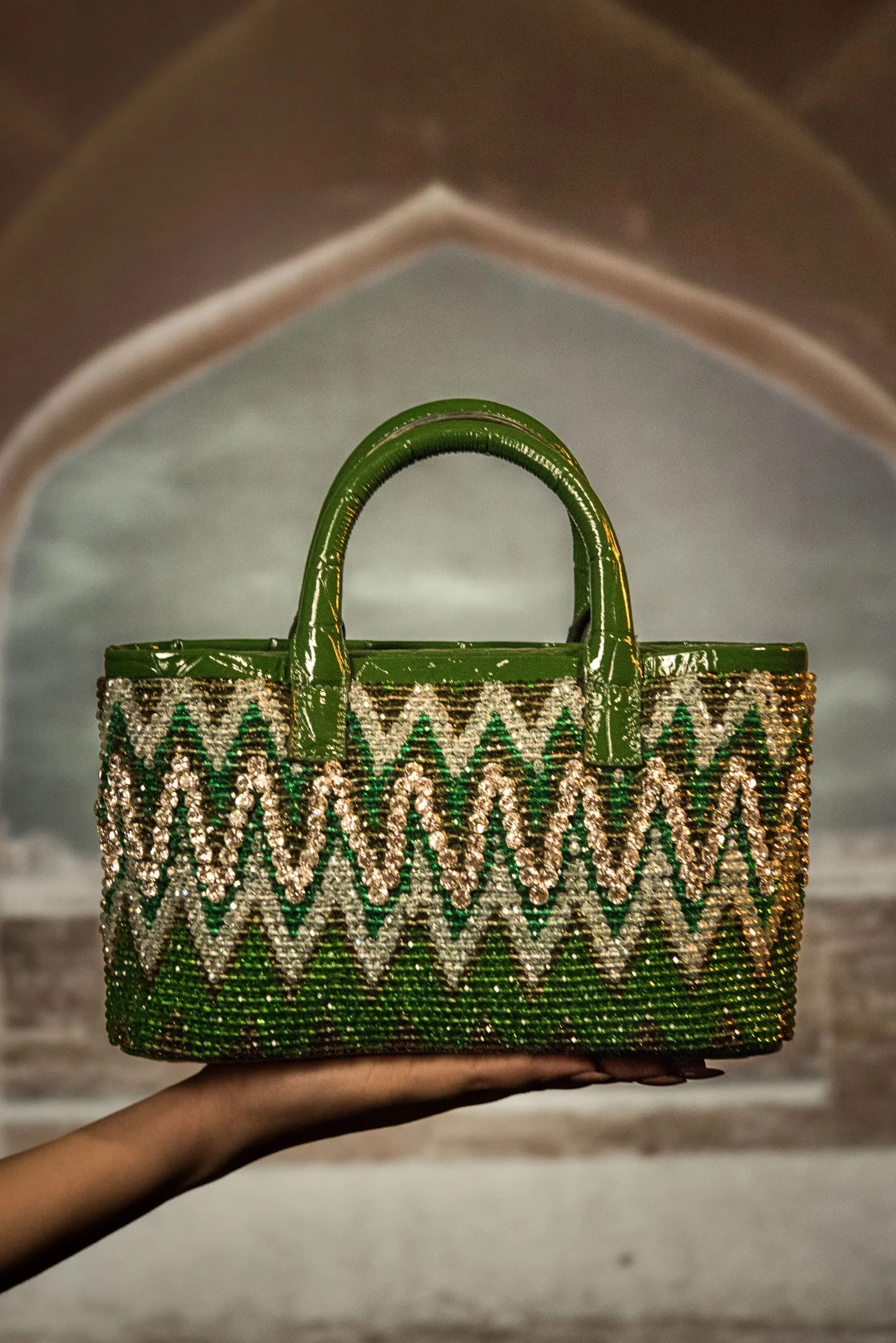 Small Ziggy Patent Flap Tote