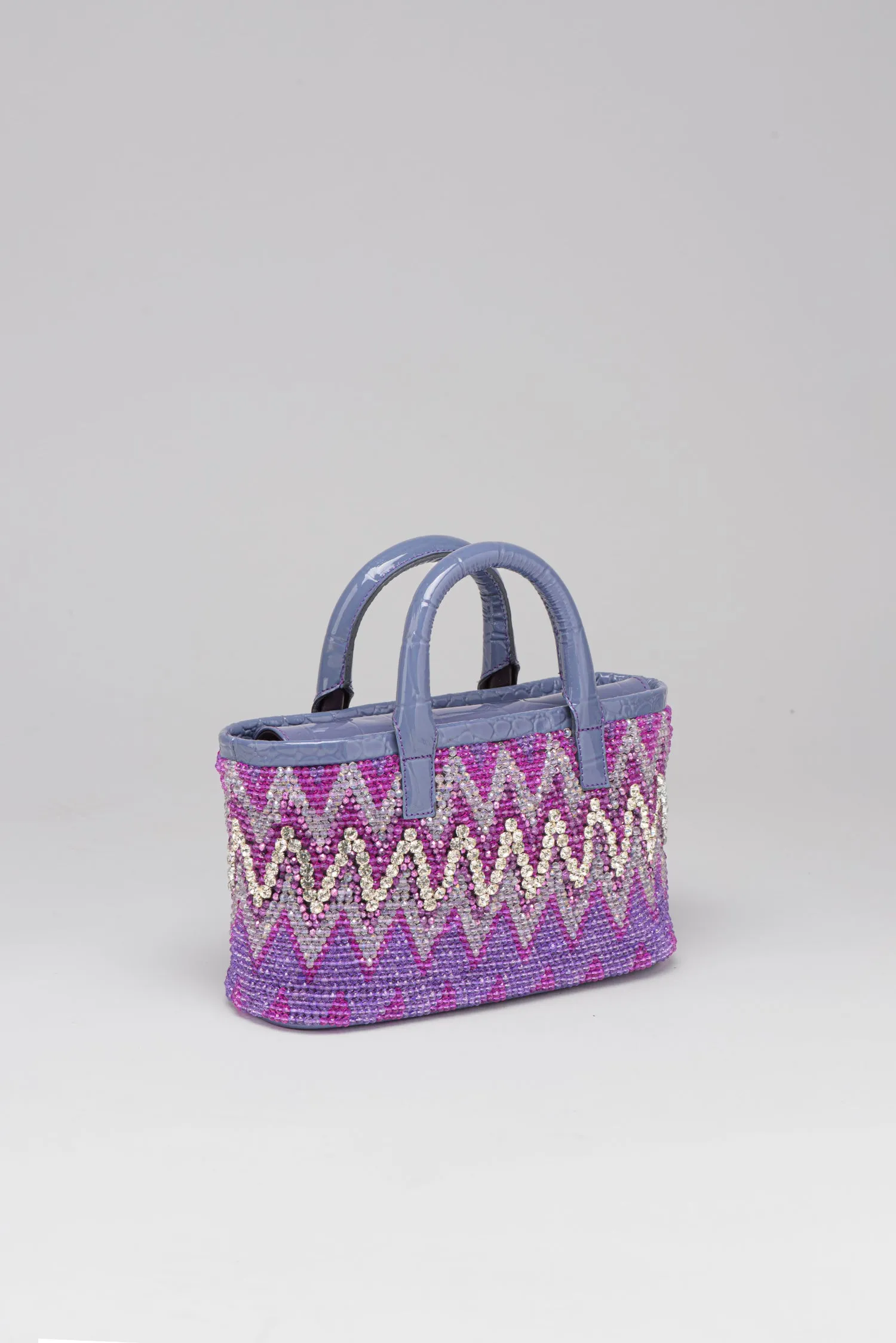 Small Ziggy Patent Flap Tote