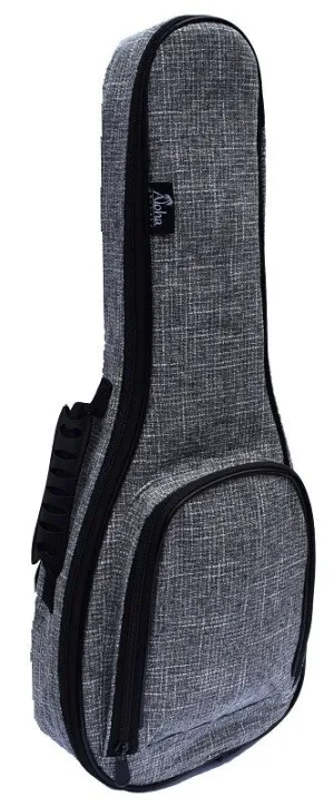 SMOOTH 25MM PADDED GIG BAG FOR SOPRANO UKULELE - GREY