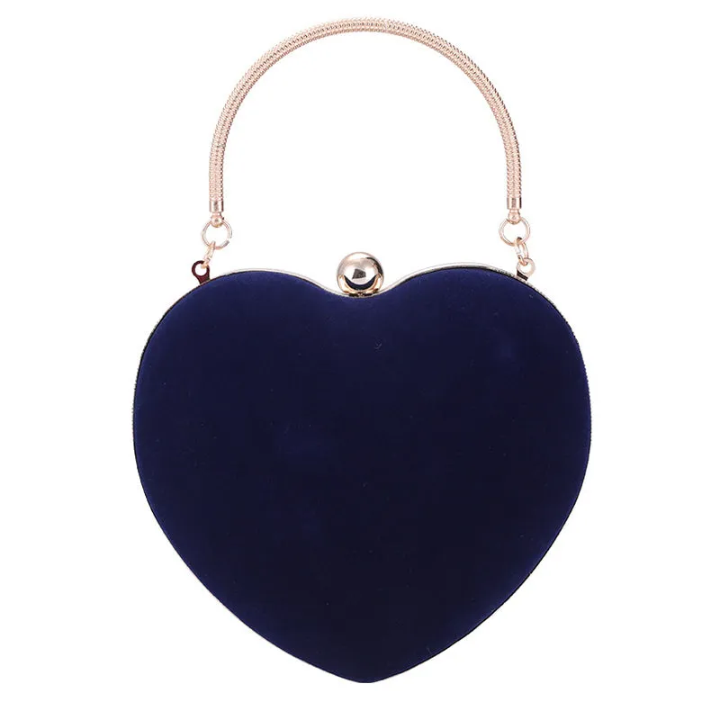 Solid Heart Design Evening Handbags