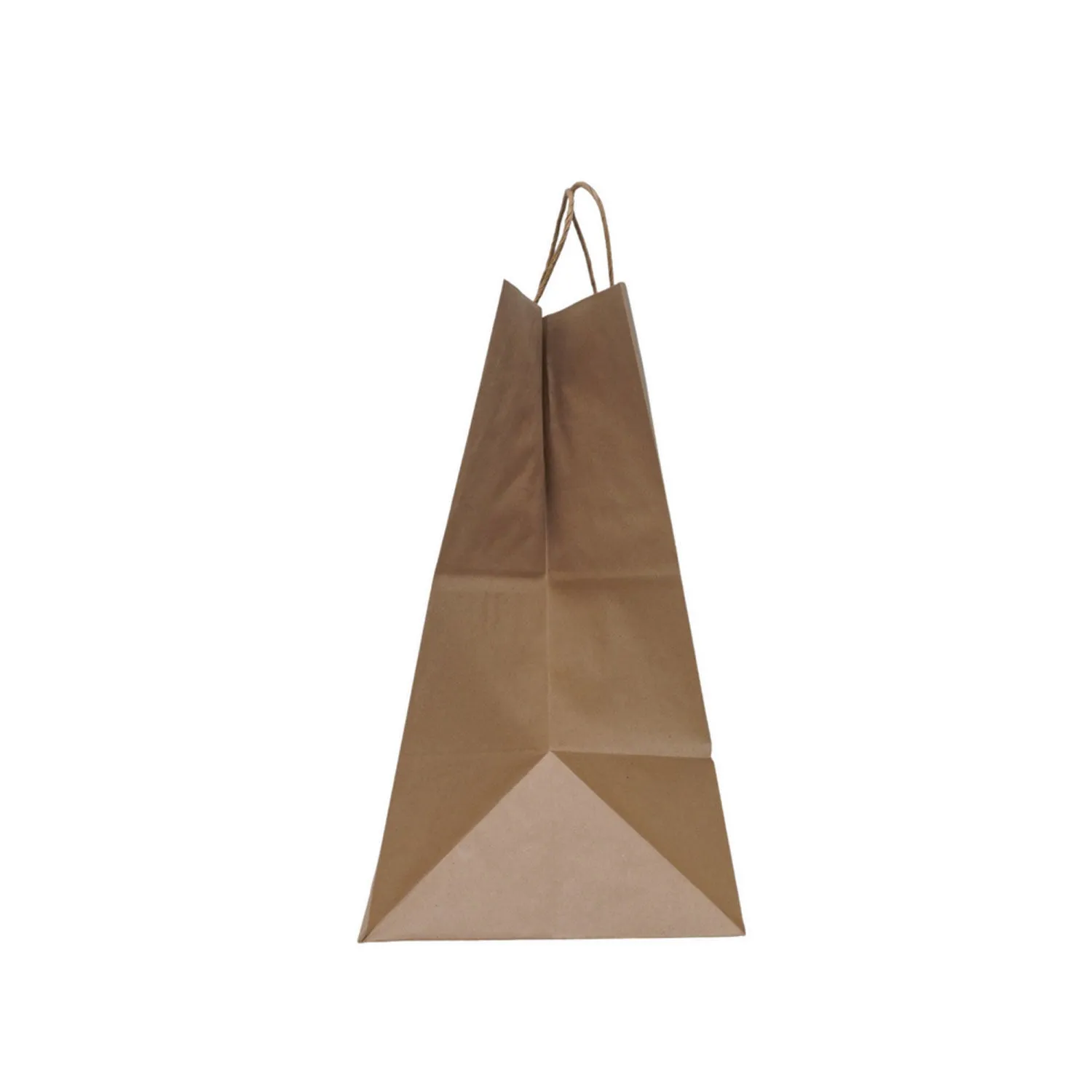 Solupac™ Take Out Twist Handle Bag, Natural Twisted-Paper Handles, 12" x 9" x 15.75", Natural, 200/Carton