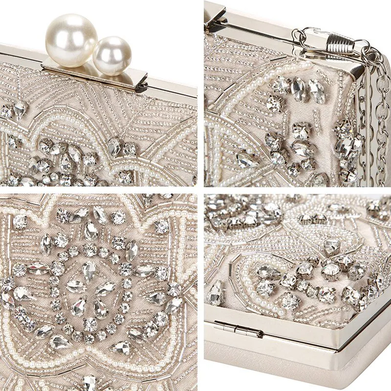 Sparkly Clutch Bag Handmade Beaded
