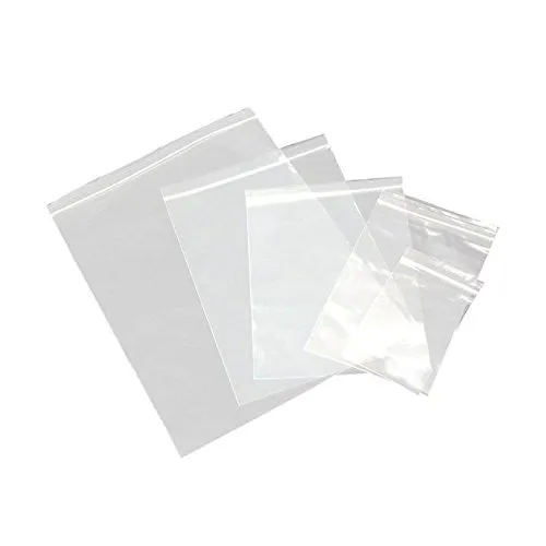 Spartan Industrial - 10” X 12” (200/500 Pack) 2 Mil Clear Reclosable Zip Plastic Poly Bags with Resealable Lock Seal Zipper