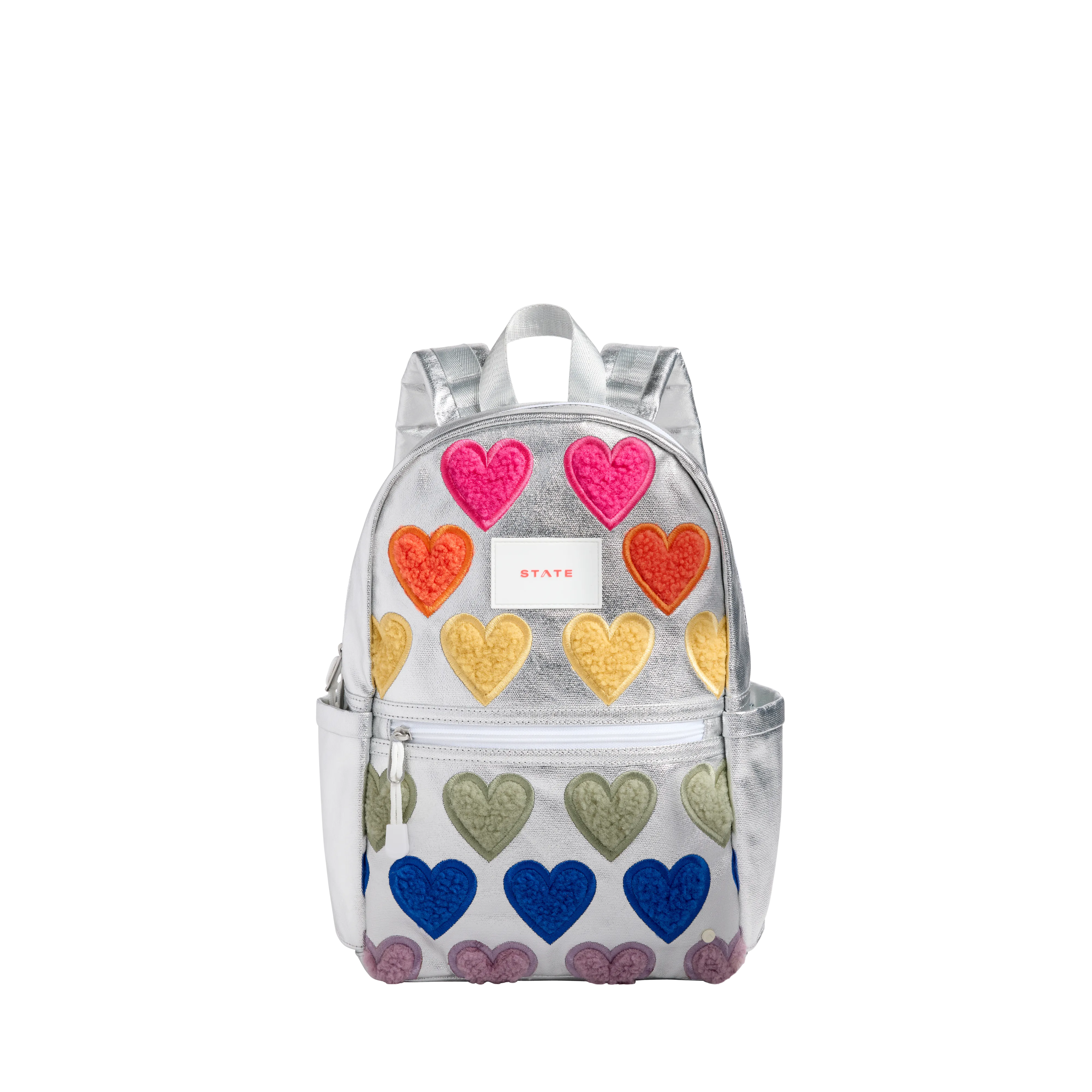 State Bags Kane Kids Mini Backpack - Fuzzy Hearts