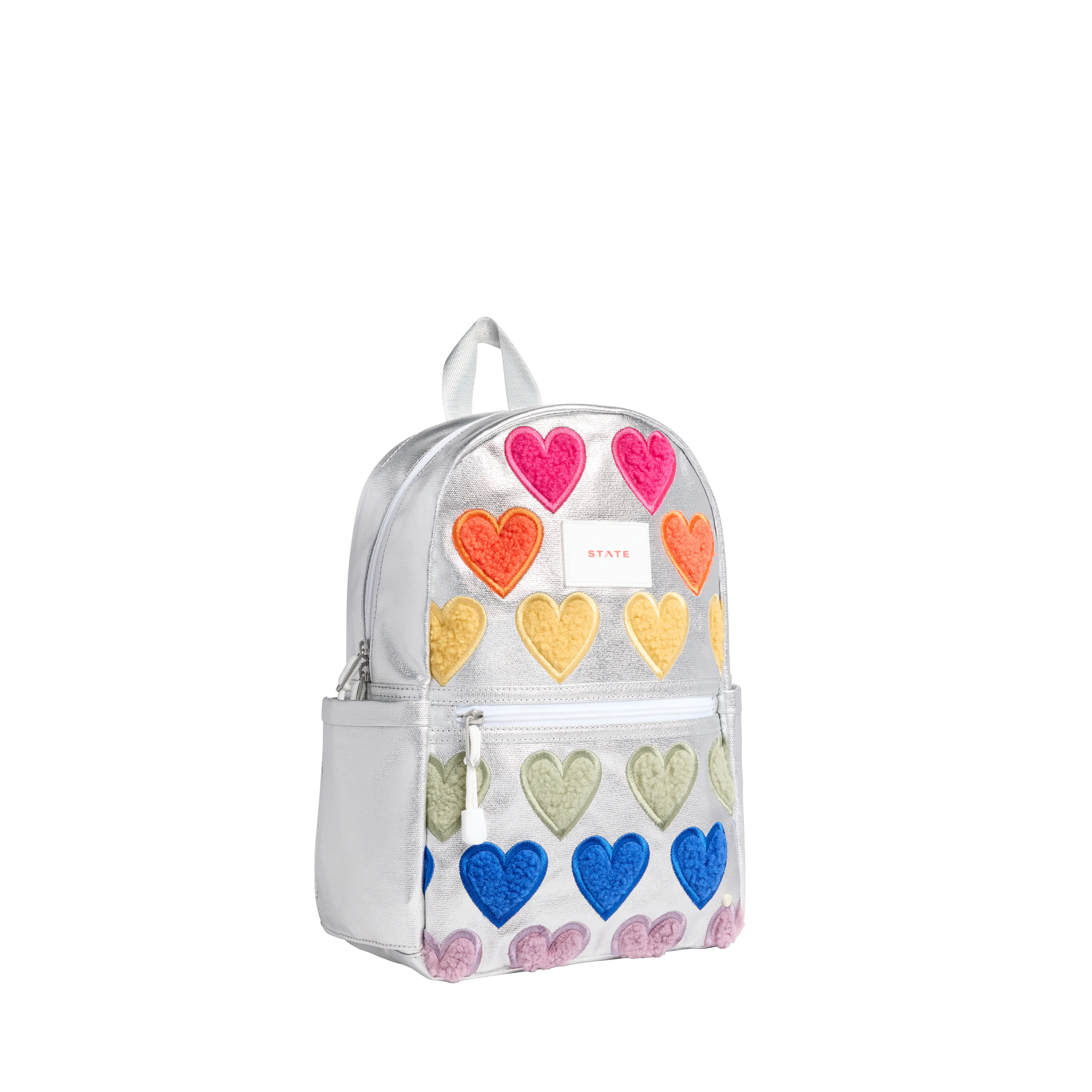 State Bags Kane Kids Mini Backpack - Fuzzy Hearts