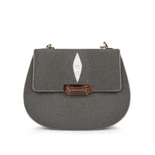 Stingray Leather Saddle Bag