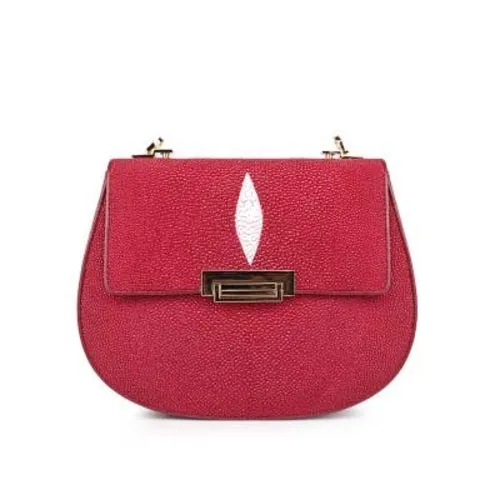 Stingray Leather Saddle Bag