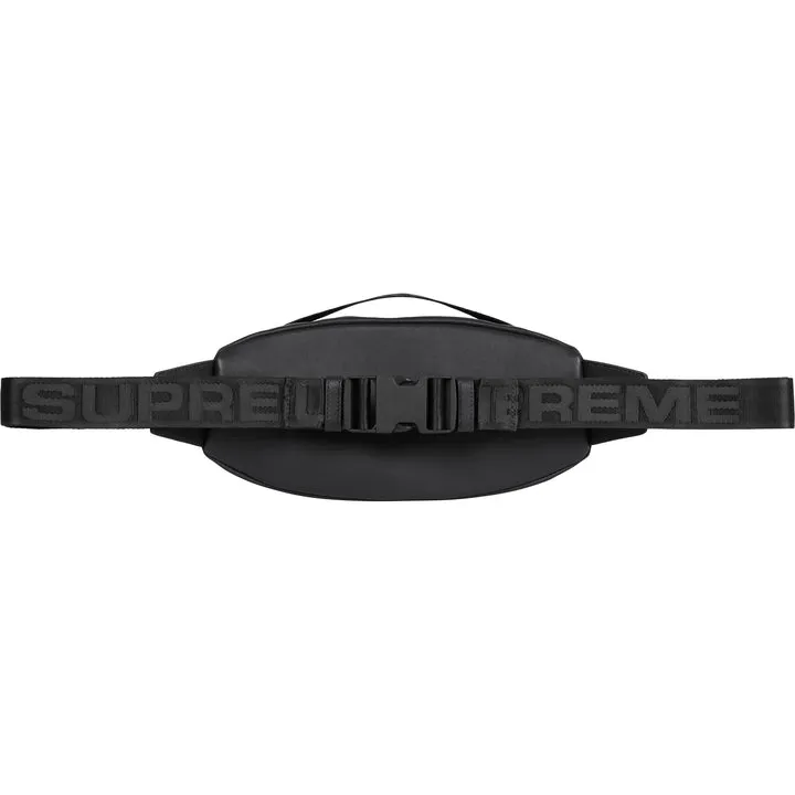 Supreme "Leather" Waist Bag Black