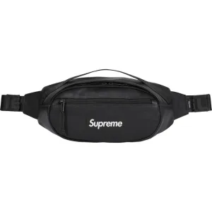Supreme "Leather" Waist Bag Black