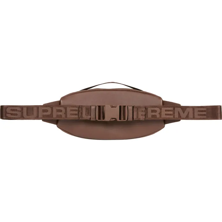 Supreme "Leather" Waist Bag Brown