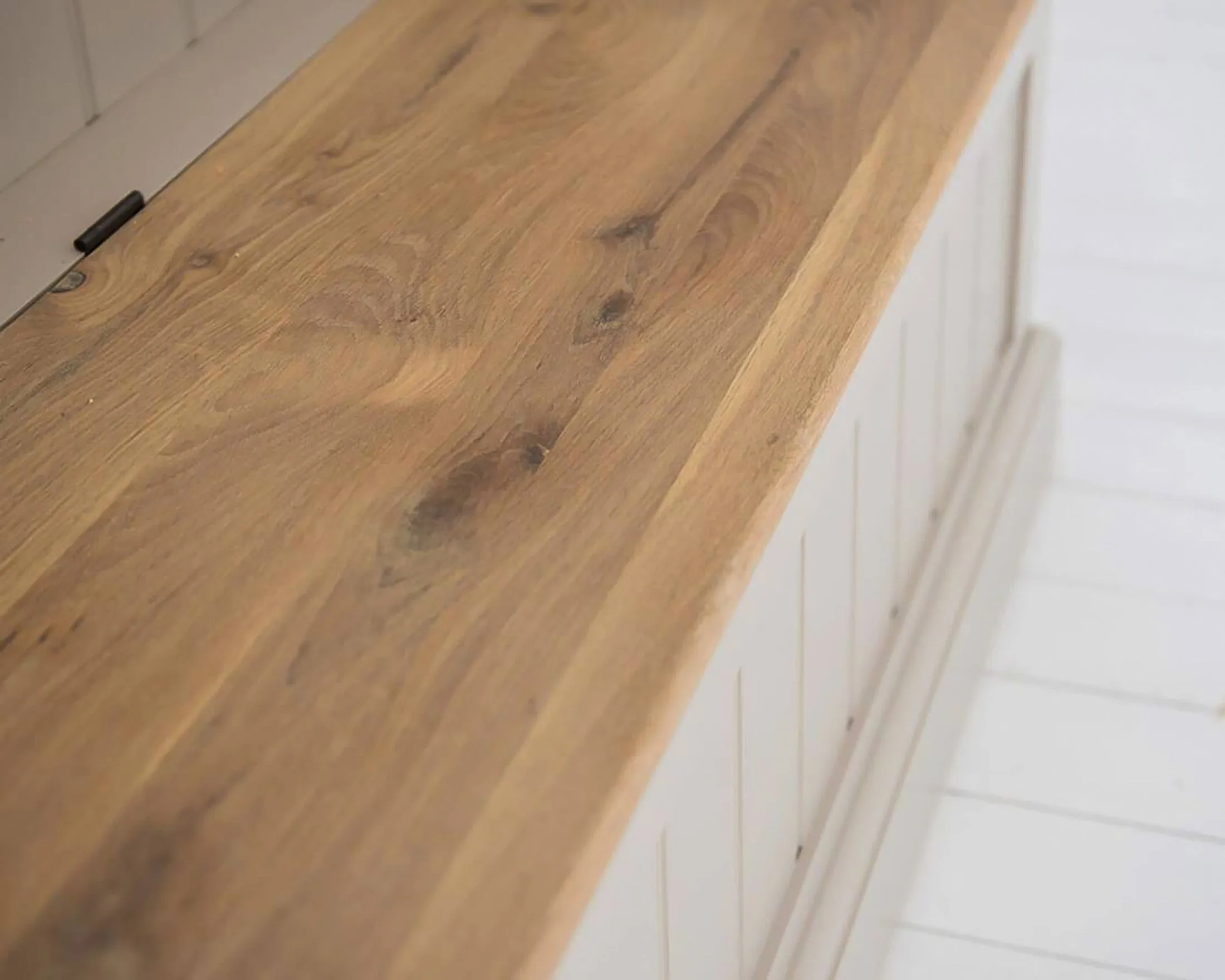 Tall Monks Bench with Oak Storage Seat