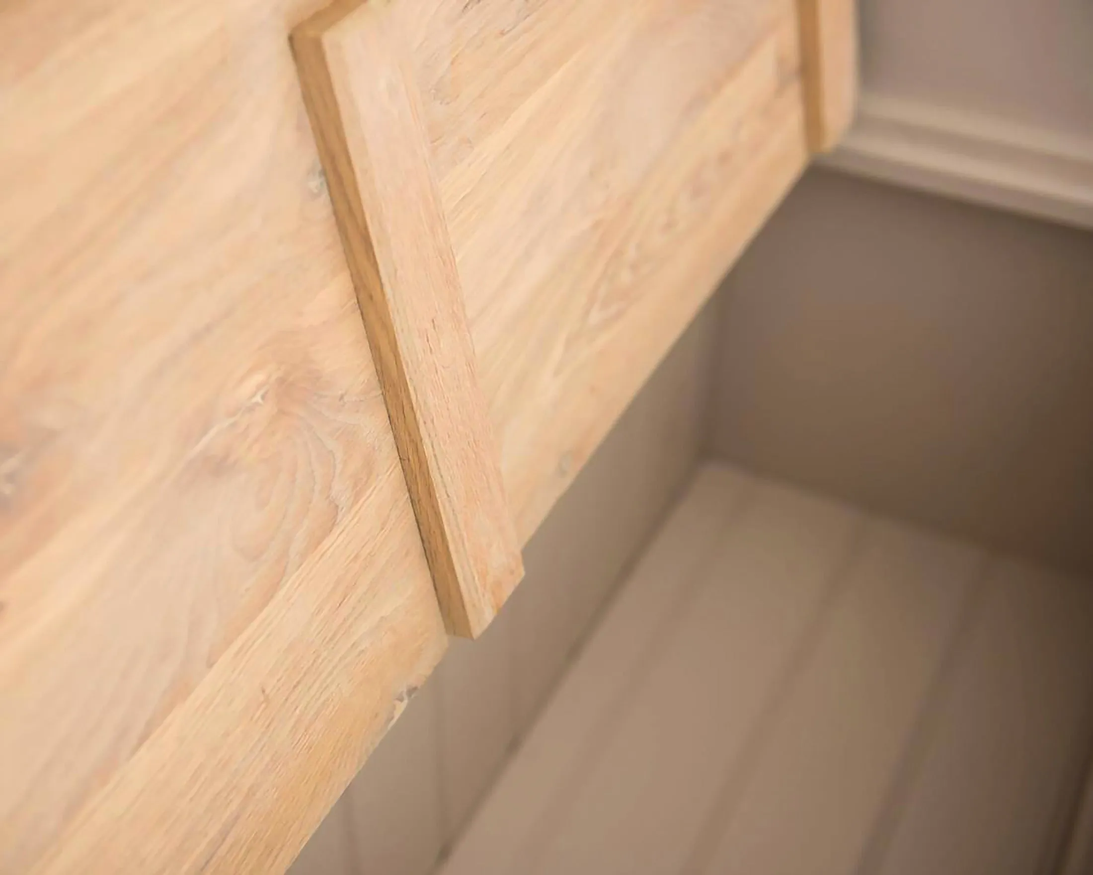 Tall Monks Bench with Oak Storage Seat