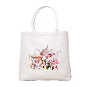 Tea Pot And Cup Tote Bag