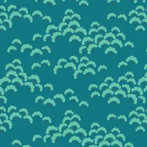 Tilda Bloomsville Fabric | Cottonbloom | Petrol