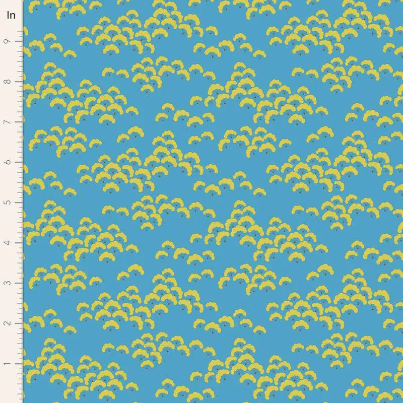Tilda Bloomsville Fabric | Fat Quarter Pack | Corn / Sky (5)