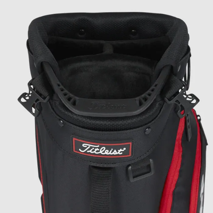 Titleist Players 4 Stand Bag - Black/Black/Red