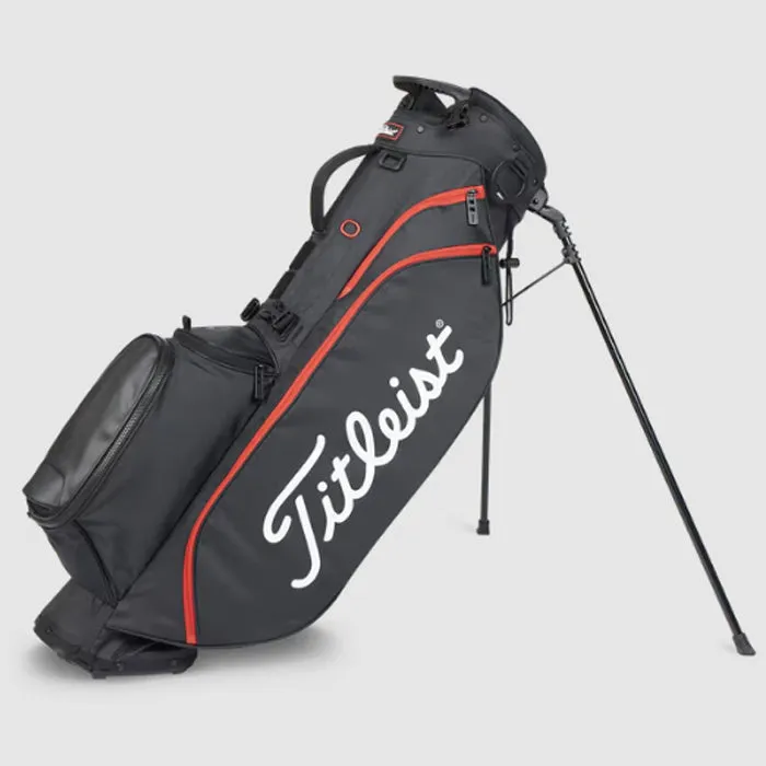Titleist Players 4 Stand Bag - Black/Black/Red