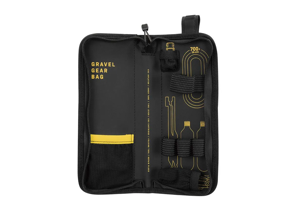 Topeak Frame Bag Gravel Gear bag w/ Power Lever X, Airbooster, Tubi 11 Mini Tool   3pc Tyre repair plugs