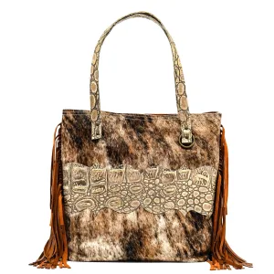 Trisha - Dusty Brindle w/ Vanilla Jumbo Croc