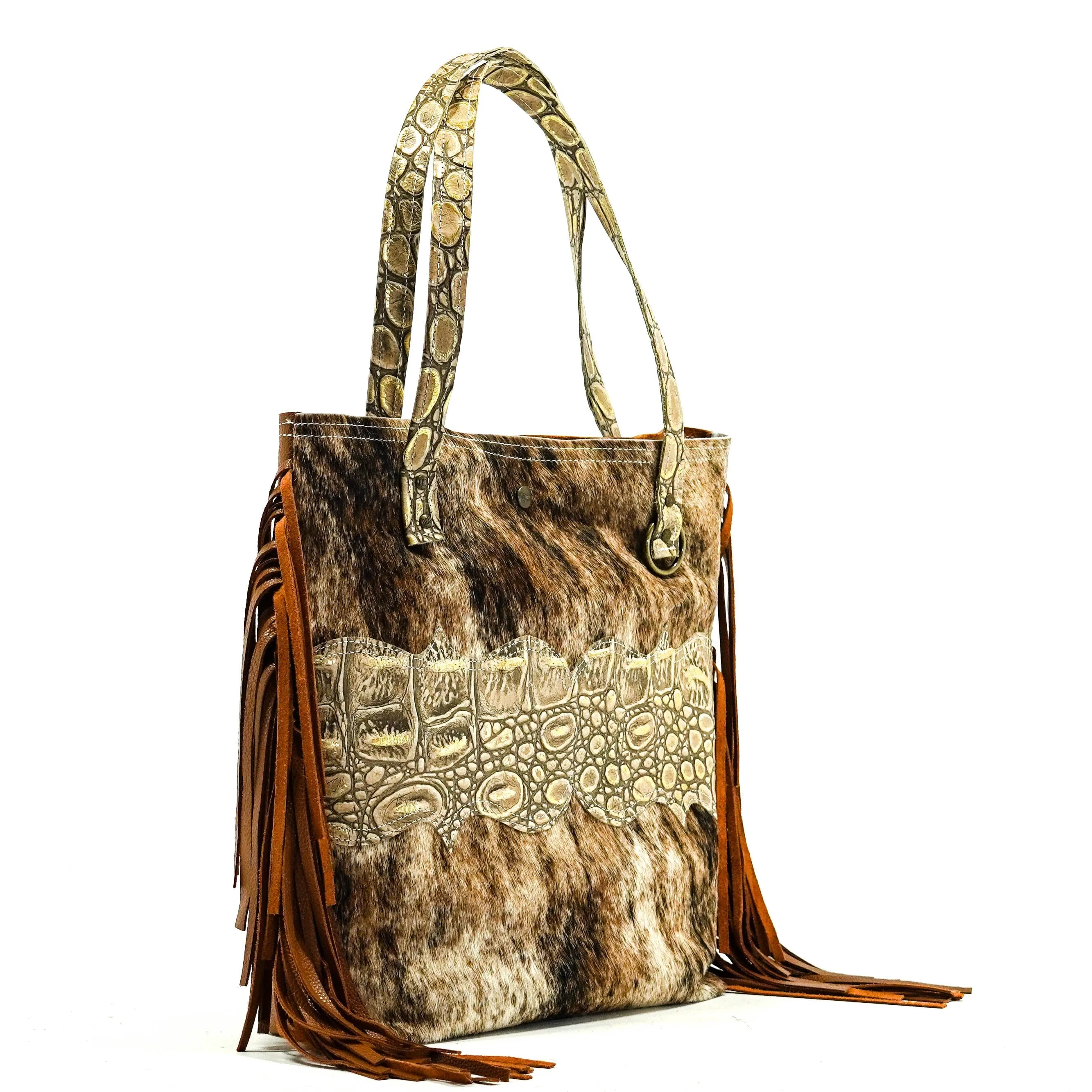 Trisha - Dusty Brindle w/ Vanilla Jumbo Croc