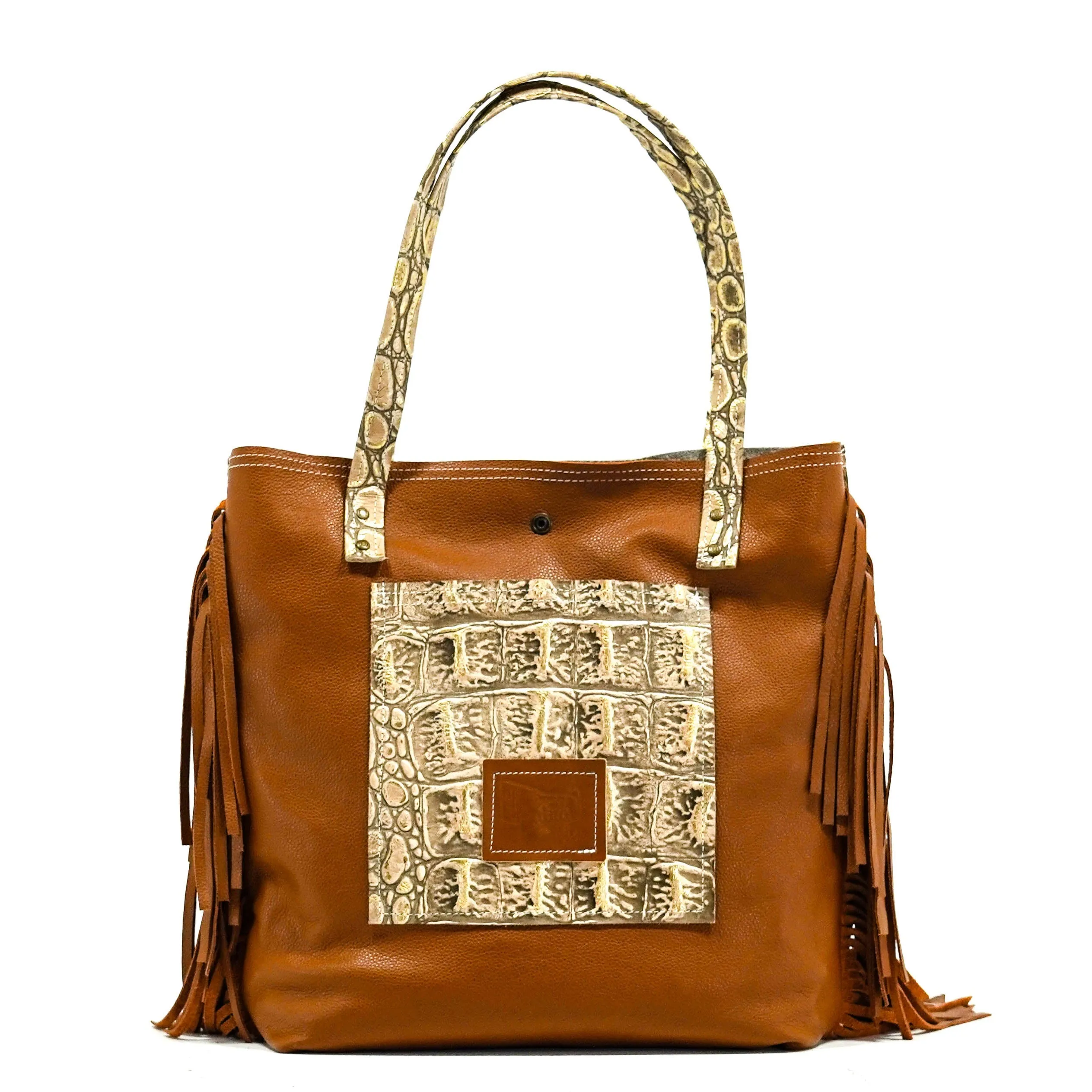 Trisha - Dusty Brindle w/ Vanilla Jumbo Croc