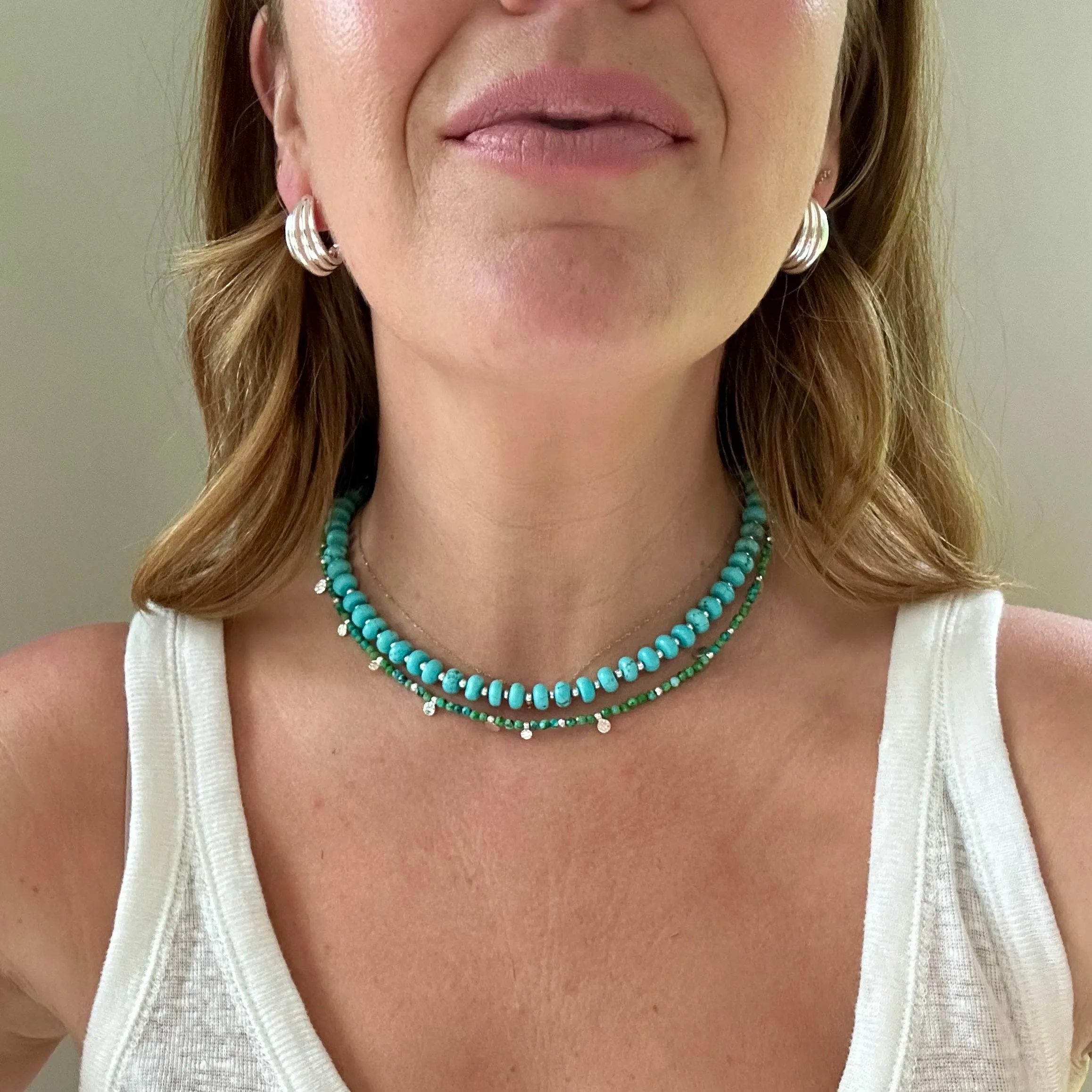 Turquoise Coin Necklace