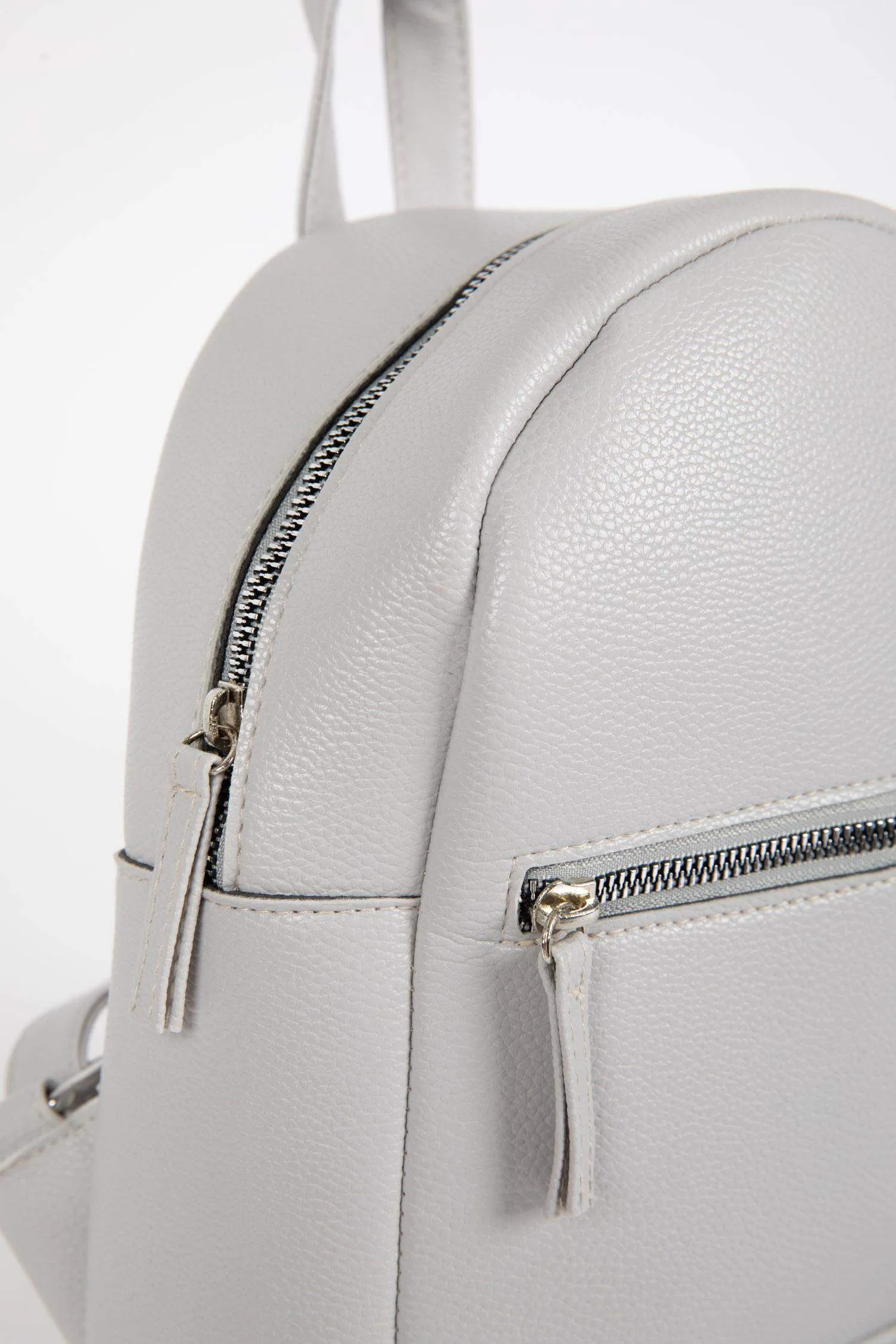 Unisex Faux Leather School Backpack