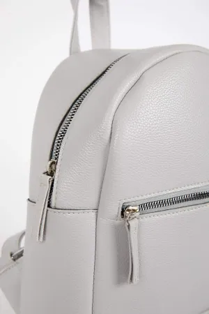 Unisex Faux Leather School Backpack