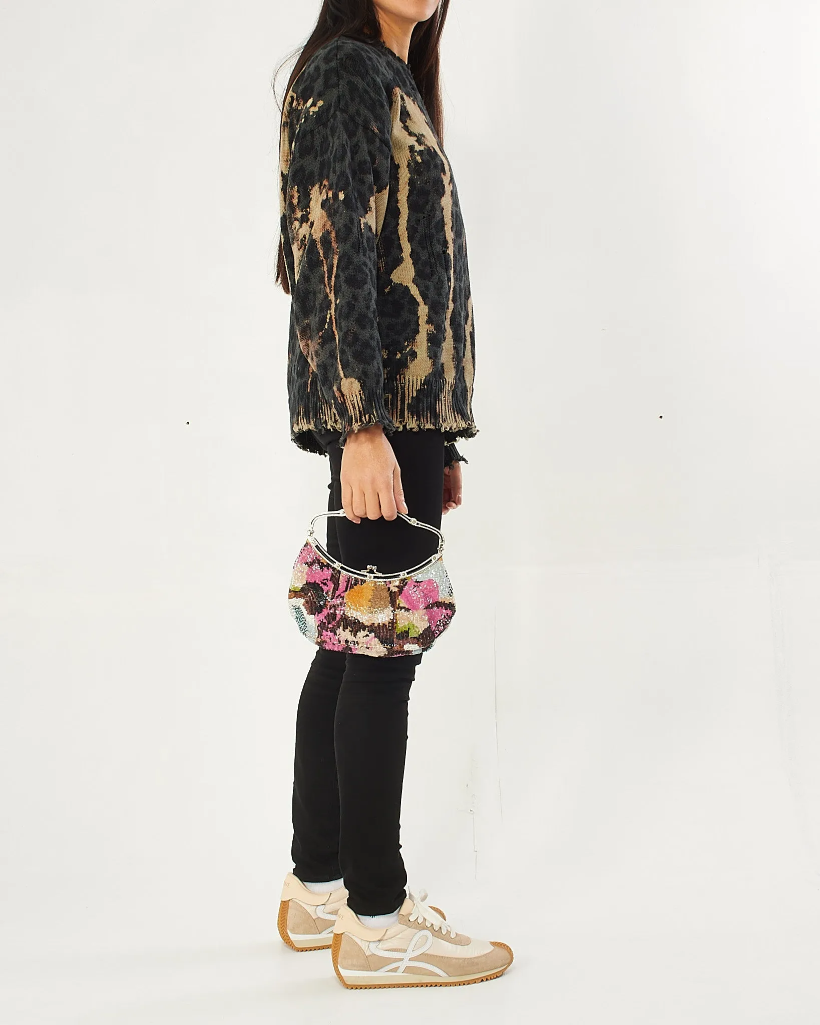 Valentino Vintage Multi Beaded Clutch Bag