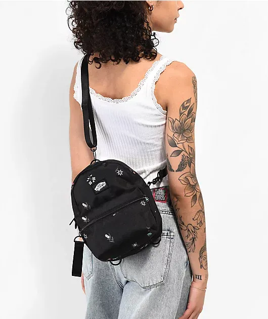Vans Waverly Mini Backpack -  Black/Rose smoke