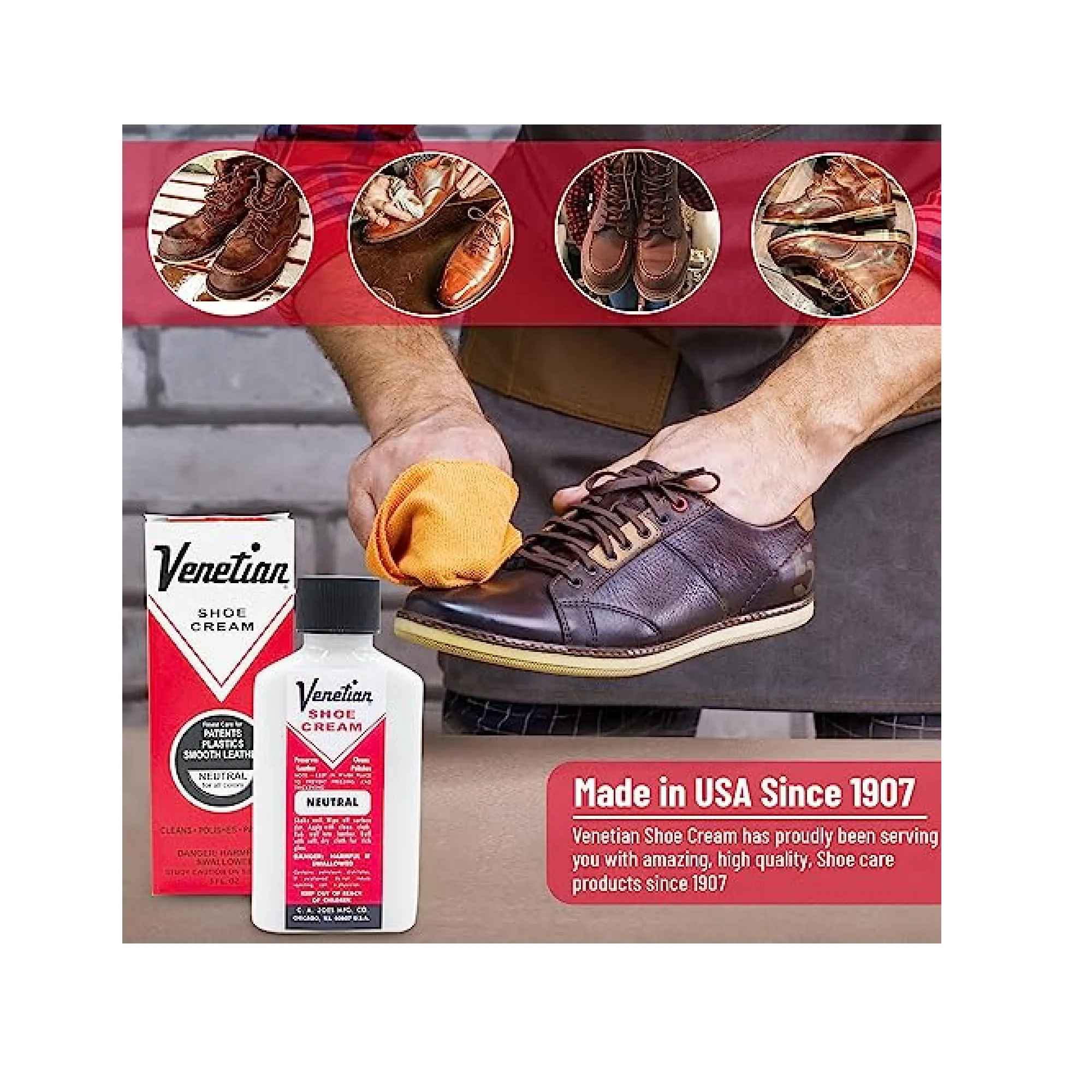 Venetian Shoe Cream 3 Oz