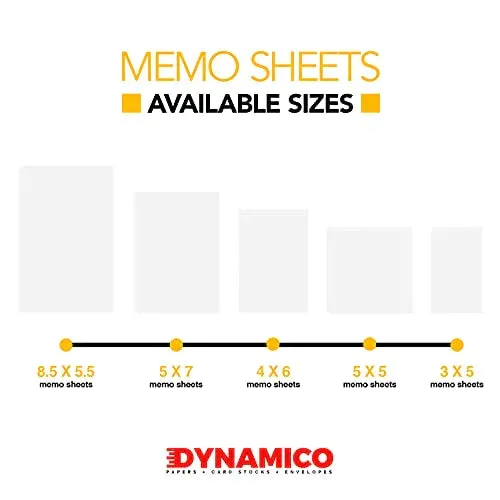 White Memo Sheets Paper  24lb Bond 60lb Text (90 gsm) Paper 250 Sheets per Pack