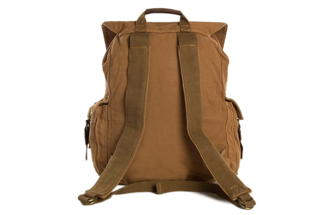 Wholesale High Quality Canvas Backpack, Shoulder Backpack, Canvas Leather Backpack