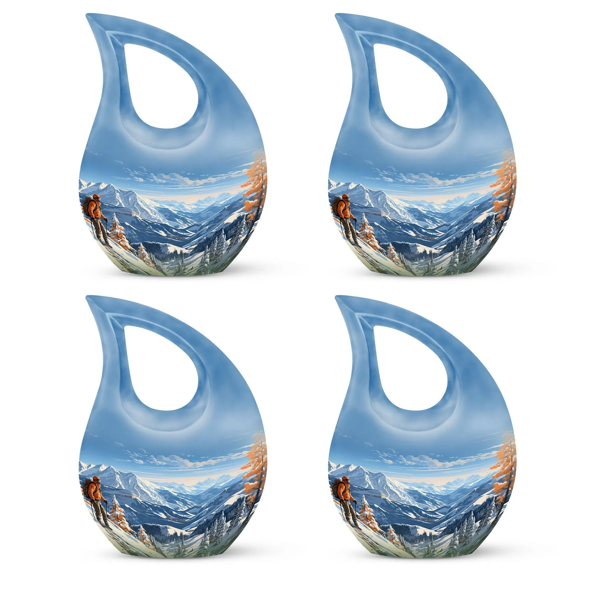 Winter Wanderlust Remembrance: Designer Memorial Urn