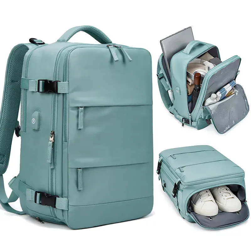 Women's Laptop Backpack with USB Charging - 15.6 Inch