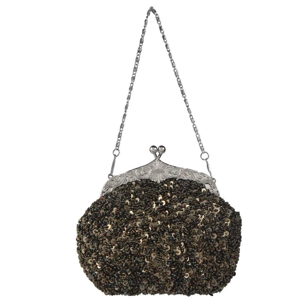 Women's Sequin Clutch Evening Bags Flapper Purse|JaosWish